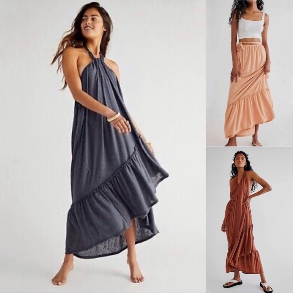 NWOT Free People Beach Endless Summer Convertible Maxi Skirt